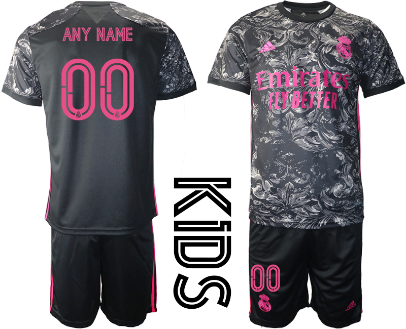 2021 Real Madrid away youth any name soccer jerseys